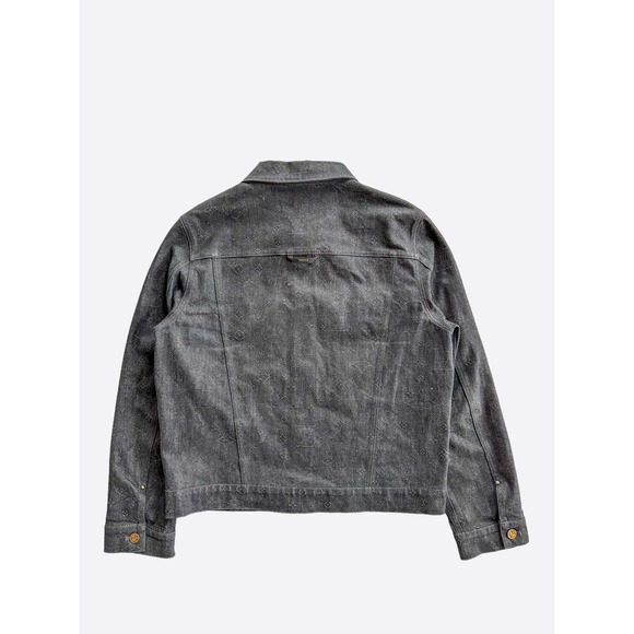 Louis Vuitton Black DNA Monogram Denim Jacket - Picture 2 of 9